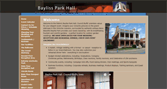 Desktop Screenshot of baylissparkhall.com