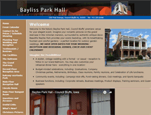 Tablet Screenshot of baylissparkhall.com
